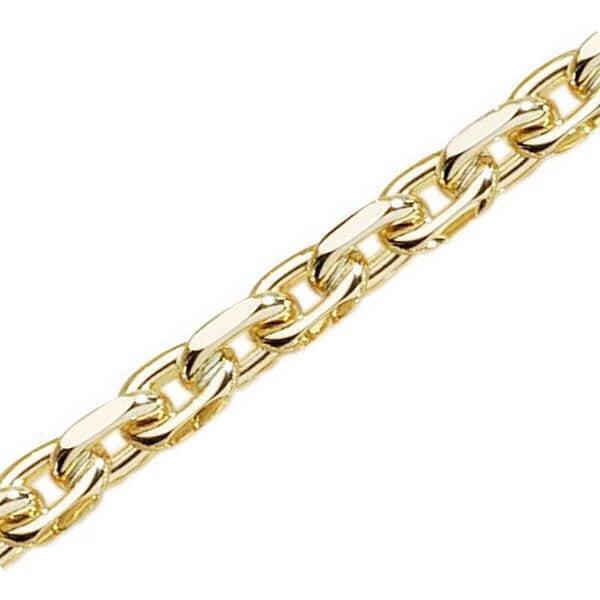14 kt Anker Facet Guld armbånd, bredde 13,0 mm (tråd 4,5 mm) og 23 cm