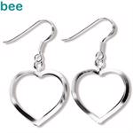 Silver Heart Earrings