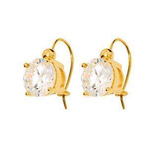 9 kt store zirkonia �reh�nger