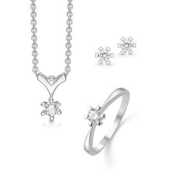 Sølv smykkesæt, fra Støvring design