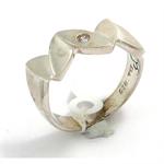S�lv ring i 925 s�lv m/ 1 zirkonia
