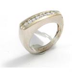 S�lv ring i 925 s�lv m/ 9 zirkonia