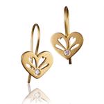 Love Story gold plated silver earrings by Izabel Camille
