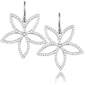 Sophisticated Flower - large earrings by Izabel Camille