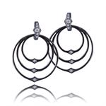 Infinity Oxidated silver earrings by Izabel Camille