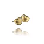 SweetHearts gold plated silver earrings by Izabel Camille