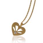 Love Story Gold plated heart pendant from Izabel Camille