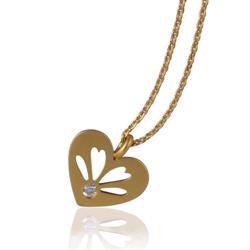 Love Story Gold plated heart pendant from Izabel Camille