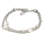 Esprit "Land of Snow" s�lv armb�nd med perler