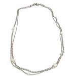 Esprit "Land of Snow" s�lv halsk�de med perler