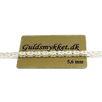 Kongek�de i massivt 925 s�lv, 45 cm, 5,60 mm