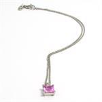 Esprit Tynd k�de af poleret s�lv med Pink zirkonia vedh�ng