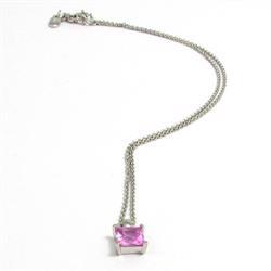 Esprit Tynd k�de af poleret s�lv med Pink zirkonia vedh�ng