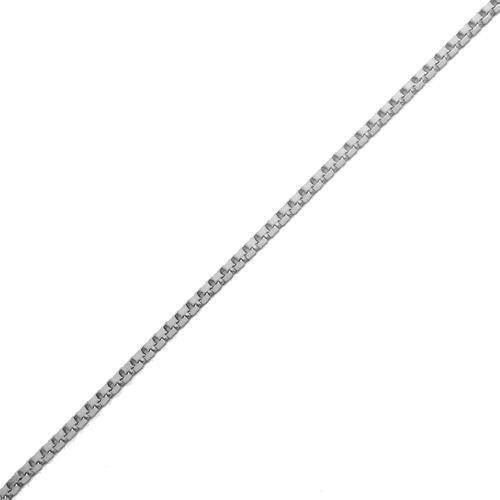 14 kt hvidgulds Venezia halskæde, 80 cm og 1,3 mm