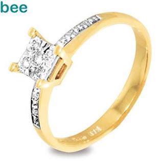 Romantisk diamant solitaire ring