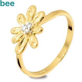 9 kt margurit ring med diamanter