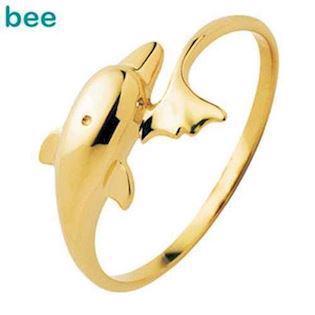 Springene Delfin guldring