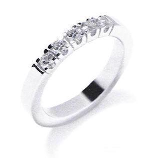 14 karat alliance ring i 2,8 mm m/ TW-VVS brillanter