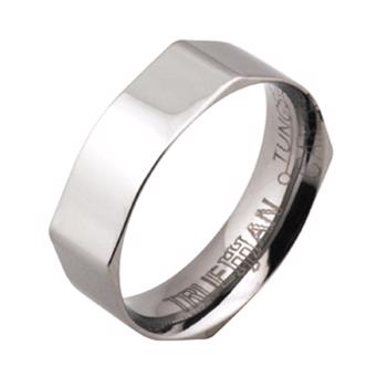 Trueman tungstens facet fingerring
