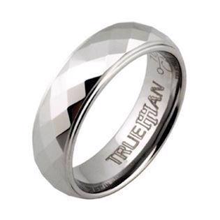 Trueman tungstens facet fingerring