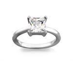 Esprit poleret s�lv ring med zirkonia