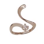Sterling s�lv Blicherfuglsang ring med zirconia i prinsesse fatning