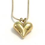 Designet Hjerte guld vedh�ng
