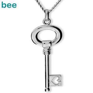 Silver Key Pendant "Heart Opener"