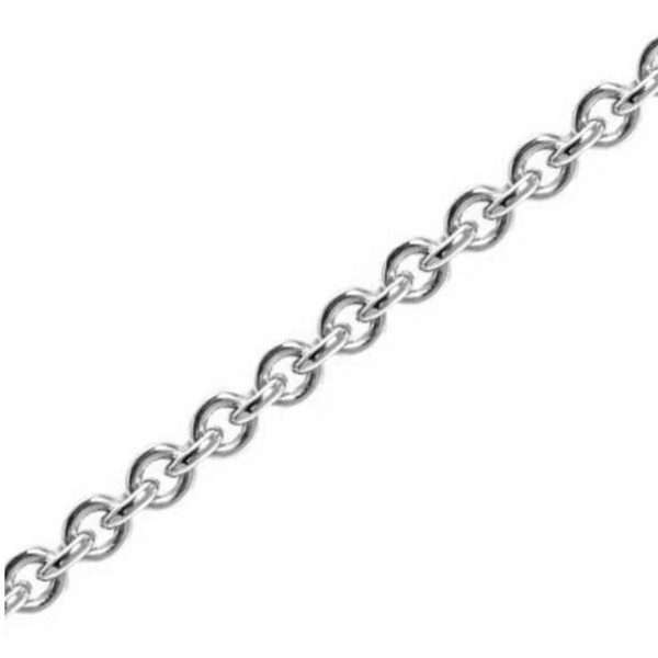 Anker rund i massivt 925 sterling sølv halskæde 2,9 mm bred (tråd 1,00) og længde 90 cm