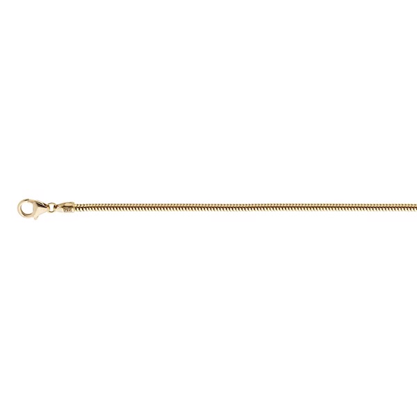 Slangekæde i 18 karat guld - 0,9 mm bred, 42 cm lang | Svedbom
